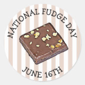 Nationale Fudge Day Stickers (Voorkant)