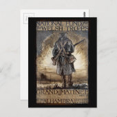 Nationale Fundraisator voor Welsh Troops Briefkaart (Voorkant / Achterkant)