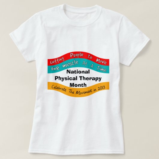 Nationale Fysieke Therapiemaand T-Hemden 2013 II T-shirt (Design voorkant)