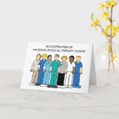 Nationale Fysiotherapie maand oktober Kaart (Gele Bloem)