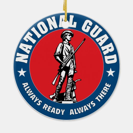 Nationale Garde Keramisch Ornament (Achterkant)