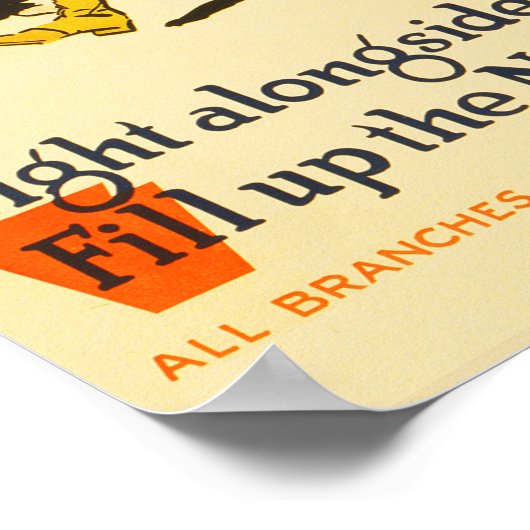 Nationale Garde komt op boeien met propaganda Poster (Hoek)