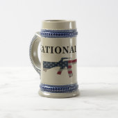 Nationale Garde M16 Stein Bierpul (Voorkant links)