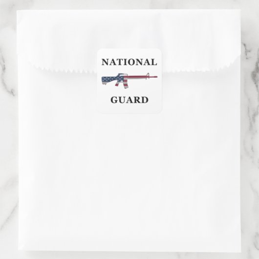 Nationale Garde M16 Sticker (Tas)