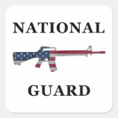 Nationale Garde M16 Sticker (Voorkant)