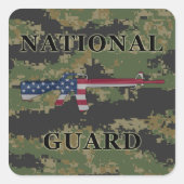 Nationale Garde M16 Sticker Digitaal (Voorkant)
