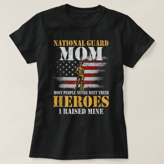 Nationale Garde Mam Shirt Leger Heroes T shirt Vet (Design voorkant)