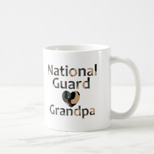 Nationale Garde opa Heart Camo Koffiemok