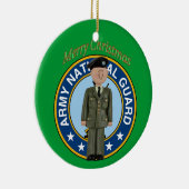 Nationale garde Soldaat-kerstversiering Keramisch Ornament (Rechts)