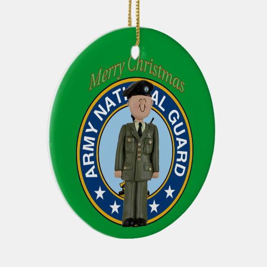 Nationale garde Soldaat-kerstversiering Keramisch Ornament (Rechts)
