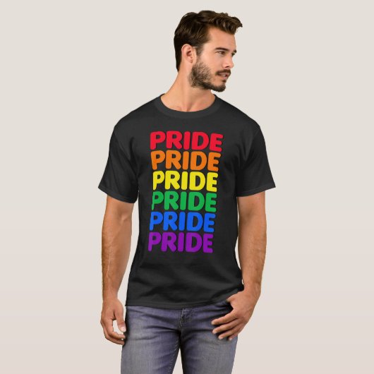 Nationale Gay Pride March  Rainbow Lgbt Equa T-shirt (Voorkant volledig)