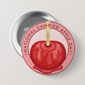 Nationale gekonfijte Apple Dag Ronde Button 7,6 Cm (Voorkant /achterkant)