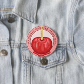 Nationale gekonfijte Apple Dag Ronde Button 7,6 Cm (In situ)