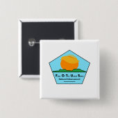 nationale gêne vierkante button 5,1 cm (Voorkant /achterkant)