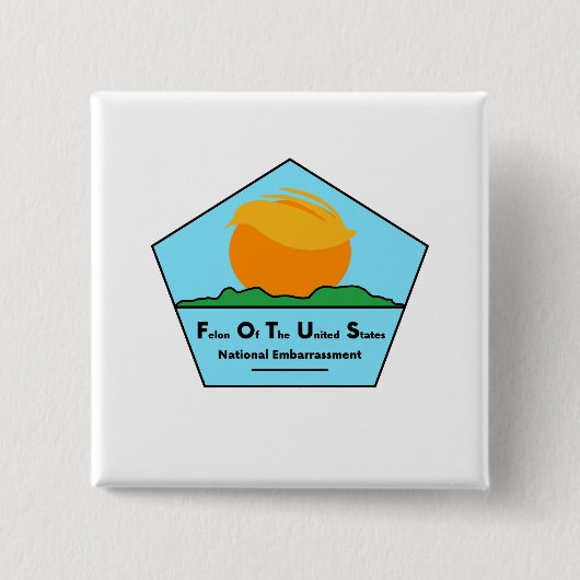 nationale gêne vierkante button 5,1 cm (Voorkant)