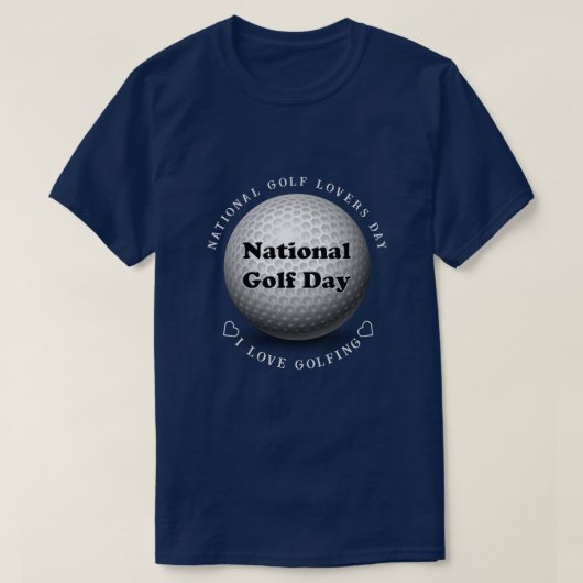 Nationale Golfdag Sport T-shirt (Design voorkant)