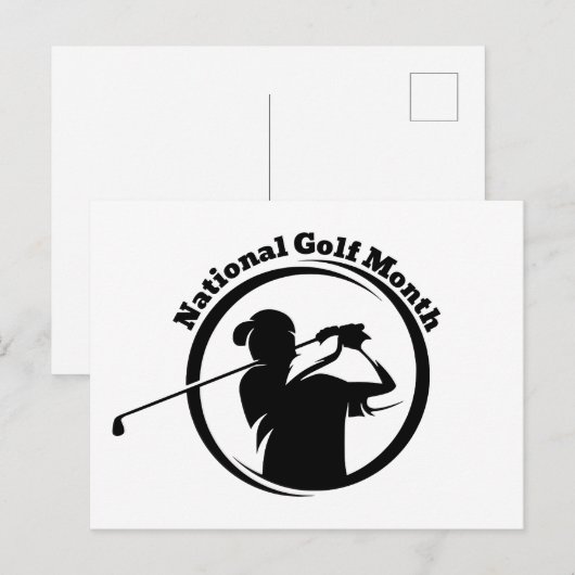 Nationale Golfmaand Briefkaart (Voorkant / Achterkant)