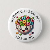 Nationale graandag 7 maart ronde button 5,7 cm (Voorkant)