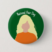 Nationale Haardag - Blonde Badge/ Button (Voorkant)