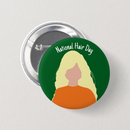 Nationale Haardag - Blonde Badge/ Button (Voorkant /achterkant)