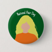 Nationale Haardag - Blonde Badge/ Button (Voorkant)