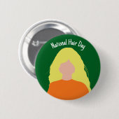 Nationale Haardag - Blonde Badge/ Button (Voorkant /achterkant)