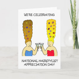 Nationale Haarstylist Dag van de Waardering April Kaart