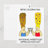Nationale Haarstylist-evaluatiedag april Briefkaart (Voorkant / Achterkant)
