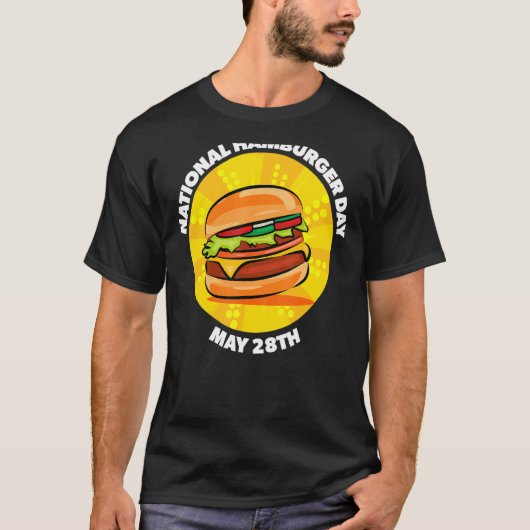 Nationale Hamburger Viering T-shirt (Voorkant)