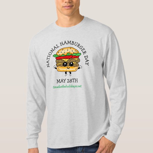 Nationale hamburgerdag mei 28e T-Shirt (Voorkant)