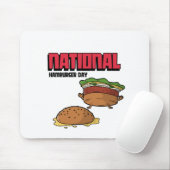 Nationale hamburgerdag muismat (Met muis)