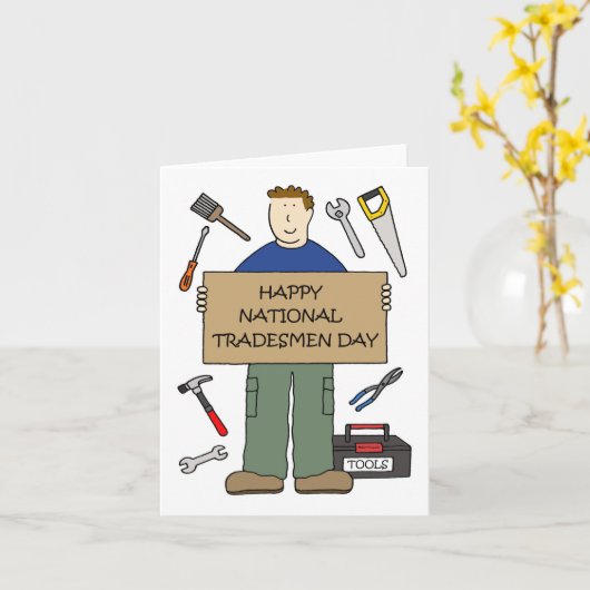 Nationale handelsdag kaart (Gele Bloem)