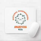 Nationale Handenwassen Bewustzijn Week Muismat (Met muis)