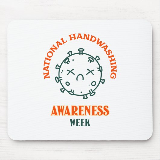 Nationale Handenwassen Bewustzijn Week Muismat (Voorkant)