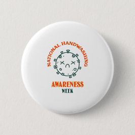 Nationale Handenwasweek Ronde Button 5,7 Cm