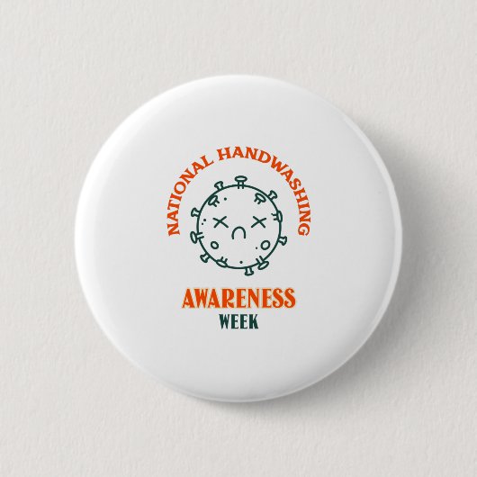 Nationale Handenwasweek Ronde Button 5,7 Cm (Voorkant)