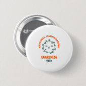 Nationale Handenwasweek Ronde Button 5,7 Cm (Voorkant /achterkant)