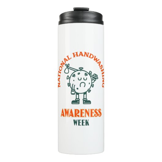 Nationale Handenwasweek Thermosbeker (Voorkant)