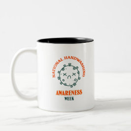Nationale Handenwasweek Tweekleurige Koffiemok