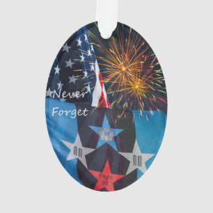 Nationale herinnering nooit vergeten ornament