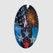 Nationale herinnering nooit vergeten ornament (voorkant)