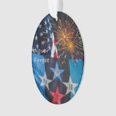 Nationale herinnering nooit vergeten ornament (voorkant)