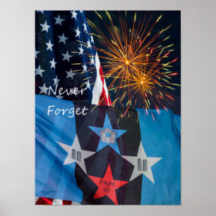 Nationale herinnering nooit vergeten poster