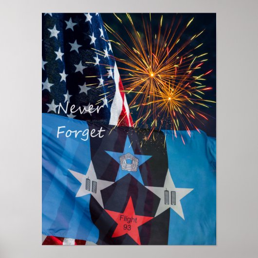 Nationale herinnering nooit vergeten poster (Voorkant)