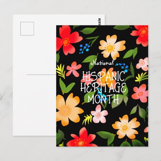 NATIONALE HISPANIC HERITAGE MAAND BRIEFKAART (Voorkant / Achterkant)