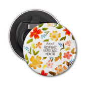 NATIONALE HISPANIC HERITAGE MAAND BUTTON FLESOPENER (Voorkant)