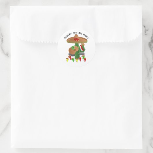 Nationale Hispanic Heritage Maand - Cactus Ronde Sticker (Tas)