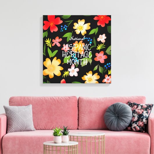 NATIONALE HISPANIC HERITAGE MAAND CANVAS AFDRUK (Insitu (Woonkamer))