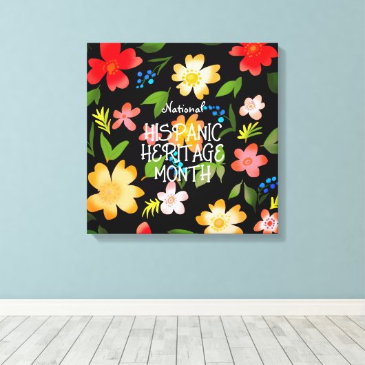NATIONALE HISPANIC HERITAGE MAAND CANVAS AFDRUK (Insitu (Houten vloer))