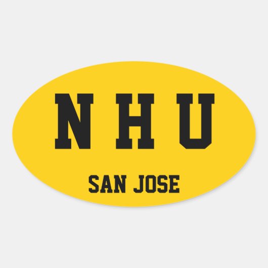 Nationale Hispanic University euro Sticker (Voorkant)